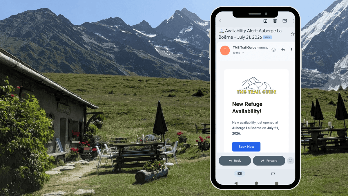 Accommodation alerts screenshot