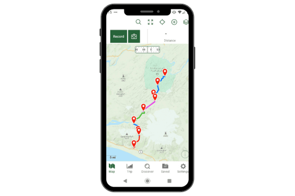 GPS files and offline maps screenshot